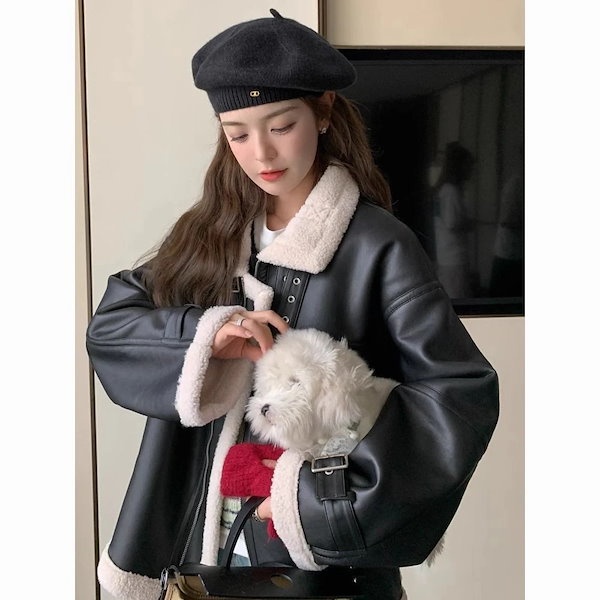 Qoo10] 人气新作ライダースジャケット裏起毛 冬ア