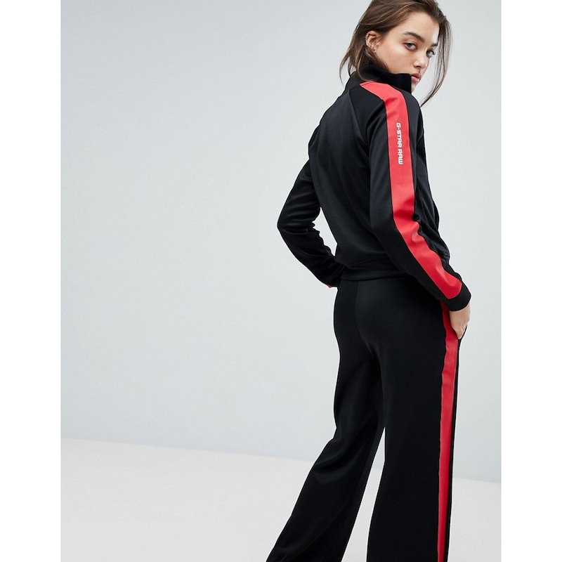 ジースター ロゥ レディース トップス【G-Star Sport Sleeve Tracksuit Top】Dk black ジースター ロゥ レディース トップス【G-Star Sport Sleeve Tracksuit Top】Dk black