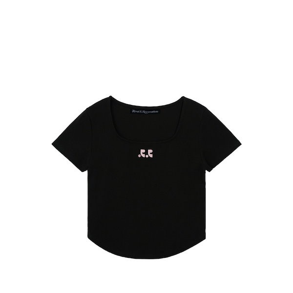 ☆韓国の人気☆【Rest&Recreation】☆RR SQUARE NECK TO.P☆ Qoo10] rest&recreation [韓国人気］RR SQUARE NECK : レディース服