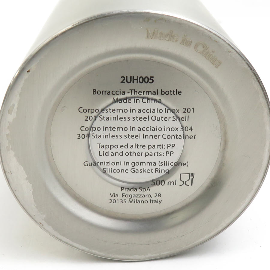 プラダ PRADA ウォーターボトル タンブラー ステンレス シルバー×ブラック ユニセックス 55955a プラダ PRADA ウォーターボトル タンブラー ステンレス シルバー×ブラック ユニセックス 55955a