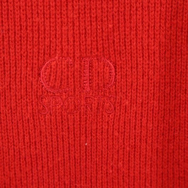 クリスチャンディオール ウール 長袖 ニット M レッド系 Christian Dior セーター メンズ