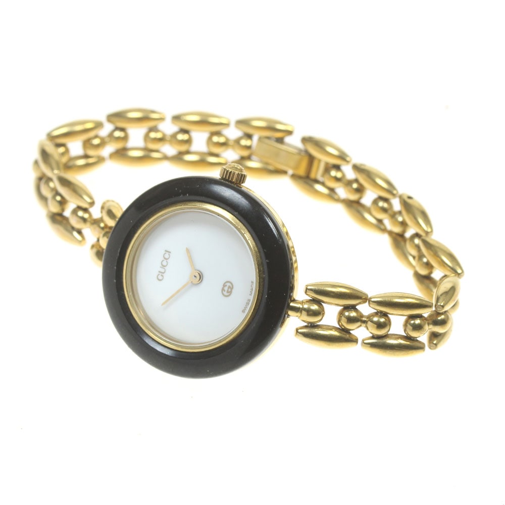 グッチ GUCCI 11/12 チェンジベゼル クォーツ レディース 内箱付き_
