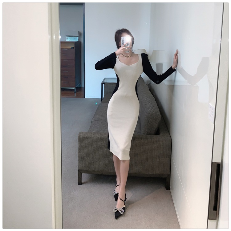 ワンピース 膝丈 ひざ丈 膝下 袖あり 長袖 スクエアネック スリム タイト 細身 切り替えデザイン 伸縮性 かわいい 大人可愛い おしゃれ お洒落 かっこいい 個性的 クール モード系 セクシー ワンピース 膝丈 ひざ丈 膝下 袖あり 長袖 スクエアネック スリム タイト 細身 切り替えデザイン 伸縮性 かわいい 大人可愛い おしゃれ お洒落 かっこいい 個性的 クール モード系 セクシー