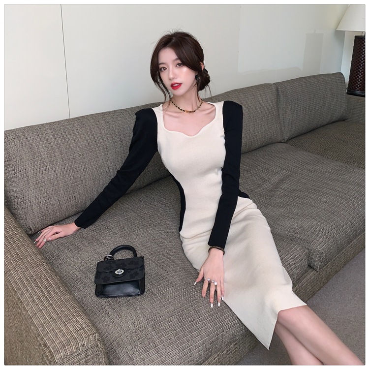 ワンピース 膝丈 ひざ丈 膝下 袖あり 長袖 スクエアネック スリム タイト 細身 切り替えデザイン 伸縮性 かわいい 大人可愛い おしゃれ お洒落 かっこいい 個性的 クール モード系 セクシー ワンピース 膝丈 ひざ丈 膝下 袖あり 長袖 スクエアネック スリム タイト 細身 切り替えデザイン 伸縮性 かわいい 大人可愛い おしゃれ お洒落 かっこいい 個性的 クール モード系 セクシー