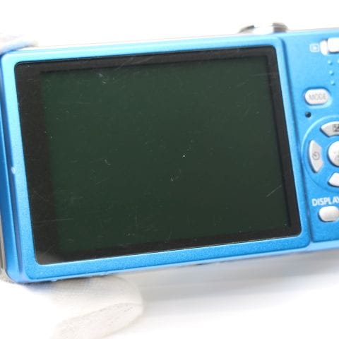 美品 DMC-FS7 ブルー Panasonic LUMIX デジカメ 178 コンパクト