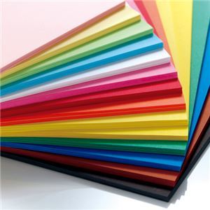 （まとめ） TANOSEE 色画用紙 八つ切 こいもも 1パック（10枚） [x30セット]