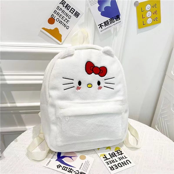 Qoo10] リュック レディース キティちゃん クロ