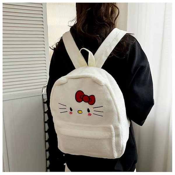 Qoo10] リュック レディース キティちゃん クロ