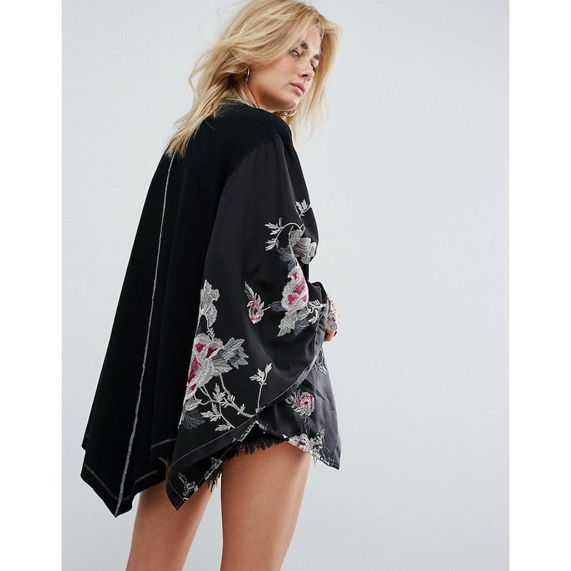 フリーピープル レディース トップス【Free People Embroidered Kimono Top】Black フリーピープル レディース トップス【Free People Embroidered Kimono Top】Black