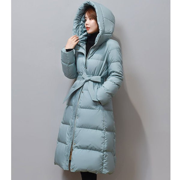 Qoo10] ダウンジャケット レディース ミドル丈