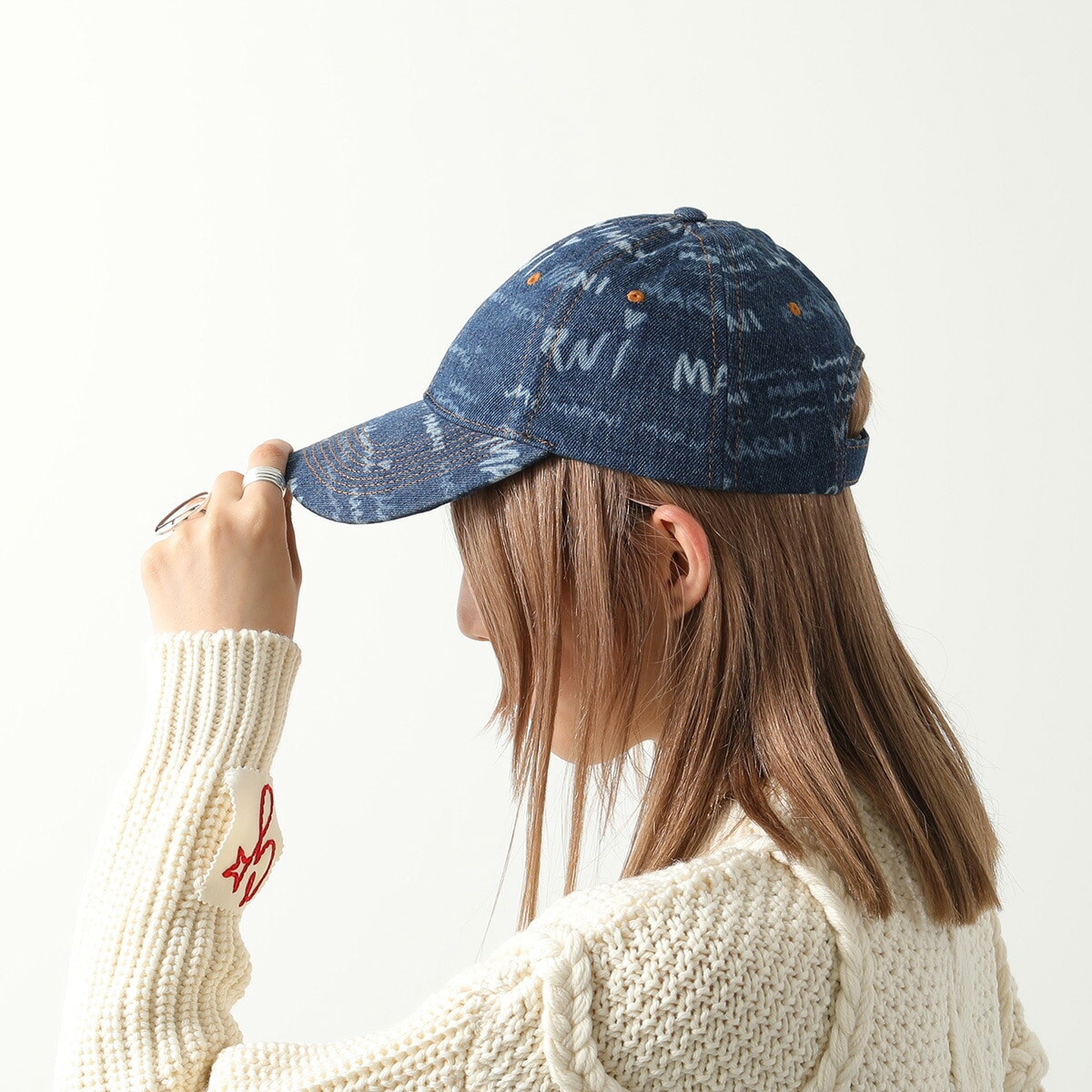 MARNI マルニ ベースボールキャップ CLZC0108A0 USCV36 レディース デニム ロゴ 帽子 JQB50/IRIS-BLUE MARNI マルニ ベースボールキャップ CLZC0108A0 USCV36 レディース デニム ロゴ 帽子 JQB50/IRIS-BLUE