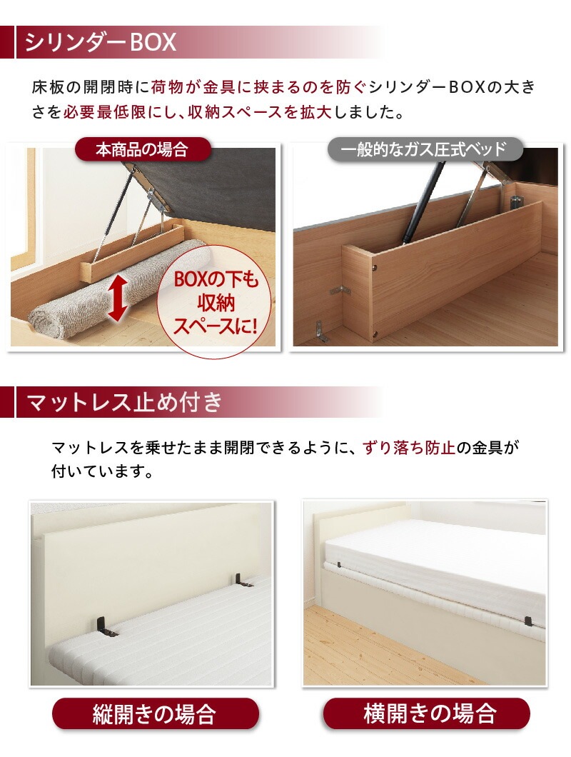 [組立設置付]棚コンセント付き 跳ね上げ収納ベッド [プロストル2] [ベッドフレームのみマットレスなし] 横開き 一枚床板タイプ セミシングル ホワイト