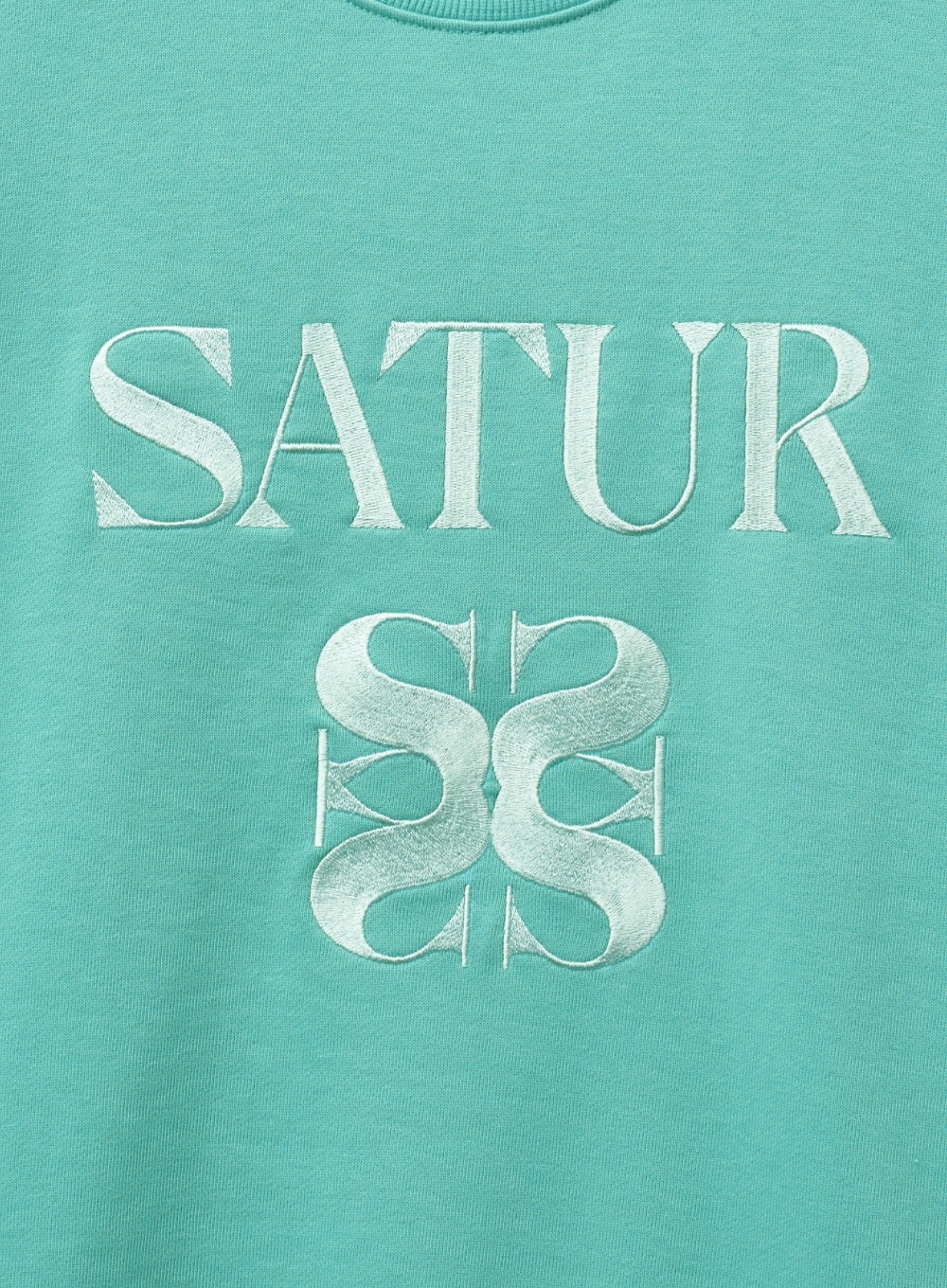 SATUR classic logo sweatshirt WSサイズ SATUR classic logo