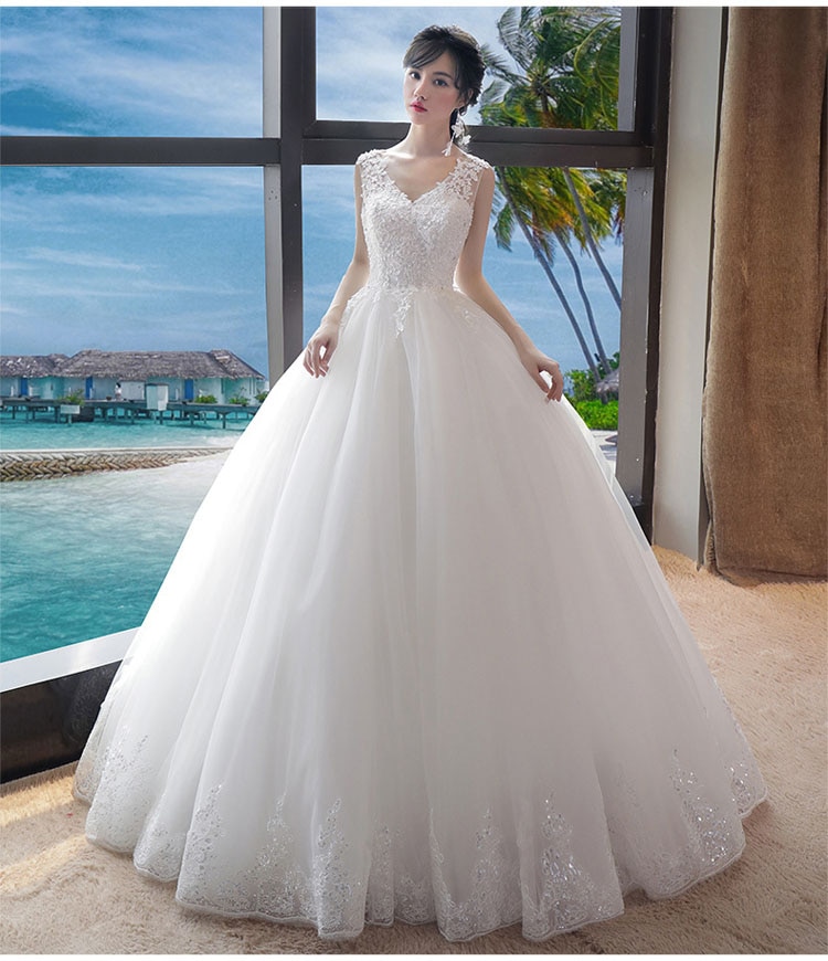 【即納】ウェディングドレス 白 プリンセラインドレス ノースリーブ 刺繍 Aライン エンパイアドレス レース ドレス 豪華な花嫁ドレス 編み上げタイプ シンプルドレス/姫系ドレス/刺繍フリルドレス 【即納】ウェディングドレス 白 プリンセラインドレス ノースリーブ 刺繍 Aライン エンパイアドレス レース ドレス 豪華な花嫁ドレス 編み上げタイプ シンプルドレス/姫系ドレス/刺繍フリルドレス