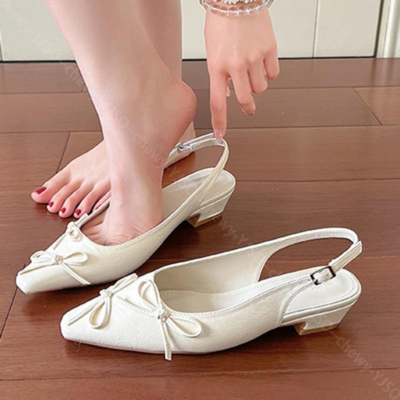 777円OFFクーポン パンプス バックストラップ ポインテッドトゥ 細ヒール 3.5cm ヒール ストラップ フォーマル＆カジュアル両用 結婚式 パーティ かわいい 疲れにくい 履きやすい おしゃれ