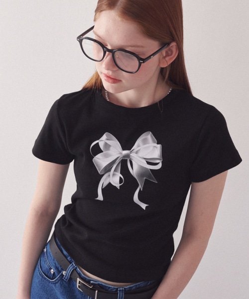 [韓国セレブ着用] DOUBLE RIBBON SLIM CROP T SHIRT 10色 mdprevattcaulkingandwaterproofing.com