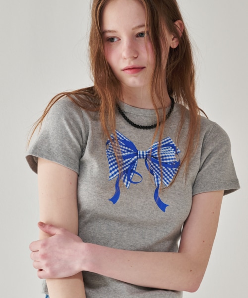 [韓国セレブ着用] DOUBLE RIBBON SLIM CROP T SHIRT 10色 mdprevattcaulkingandwaterproofing.com