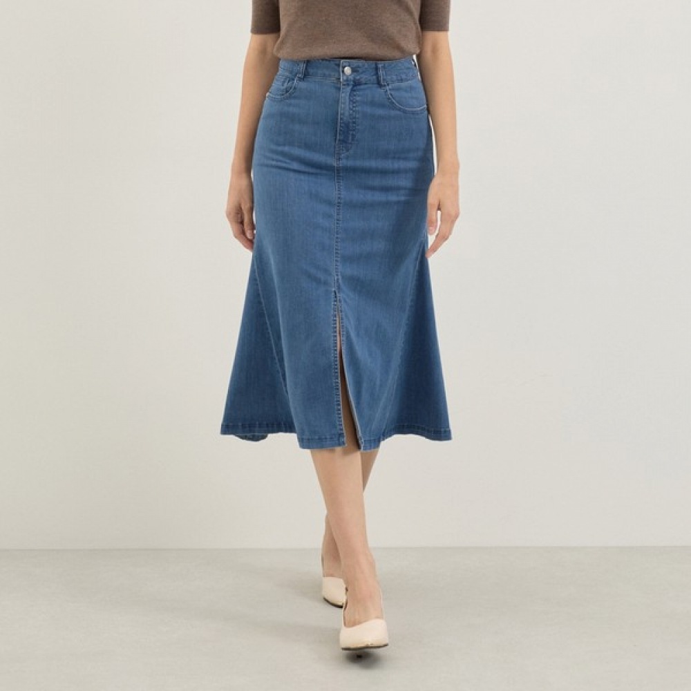 (リアーナニューヨーク) デニムスリット Aラインスカート RSGDSK700 (リアーナニューヨーク) デニムスリット Aラインスカート RSGDSK700