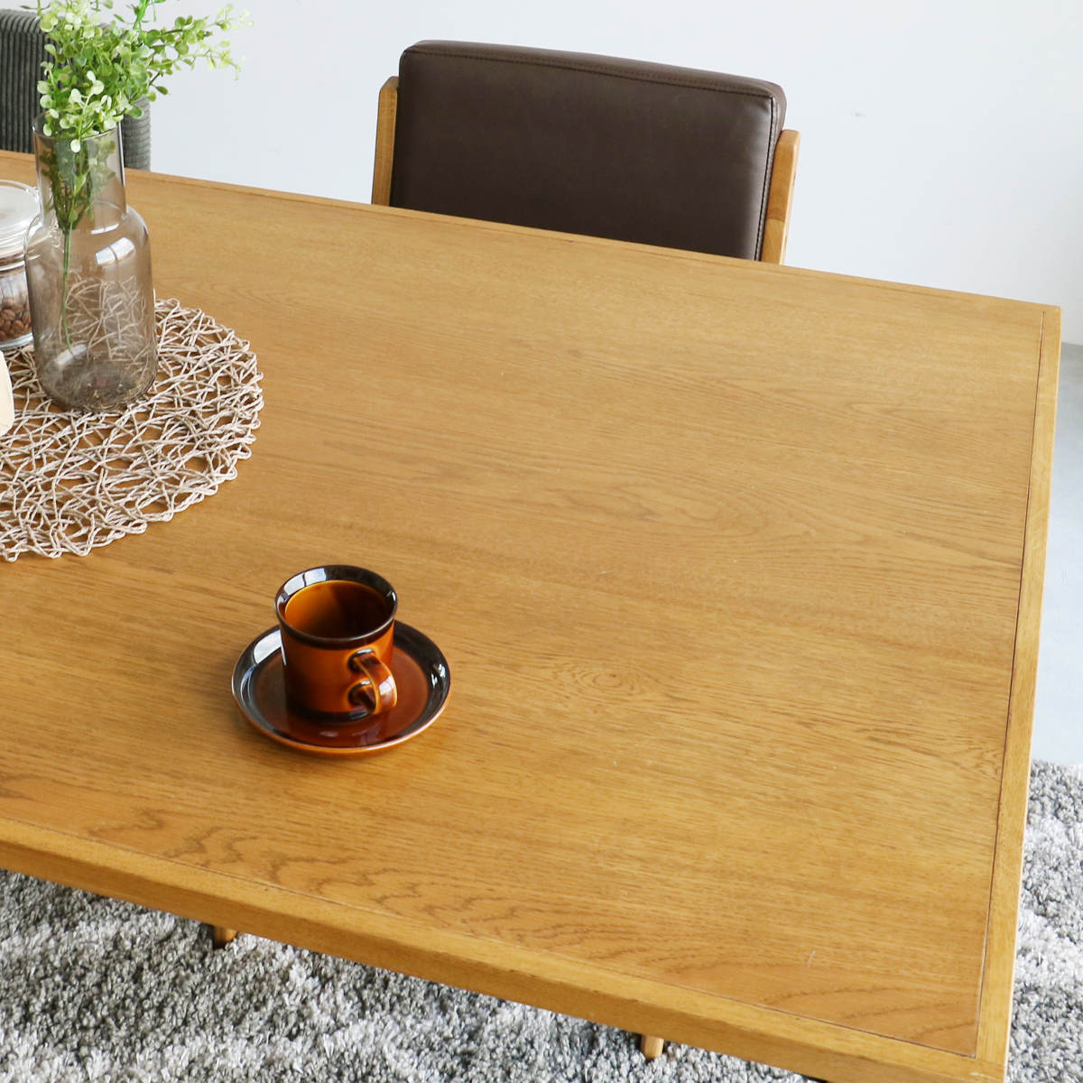 ダイニングテーブル 幅150cm ソフトヴィンテージ風 Rasic 4人掛け 食卓 ダイニング テーブル 四角 長方形 天然木 木製 北欧 ナチュラル シンプル 天板下収納