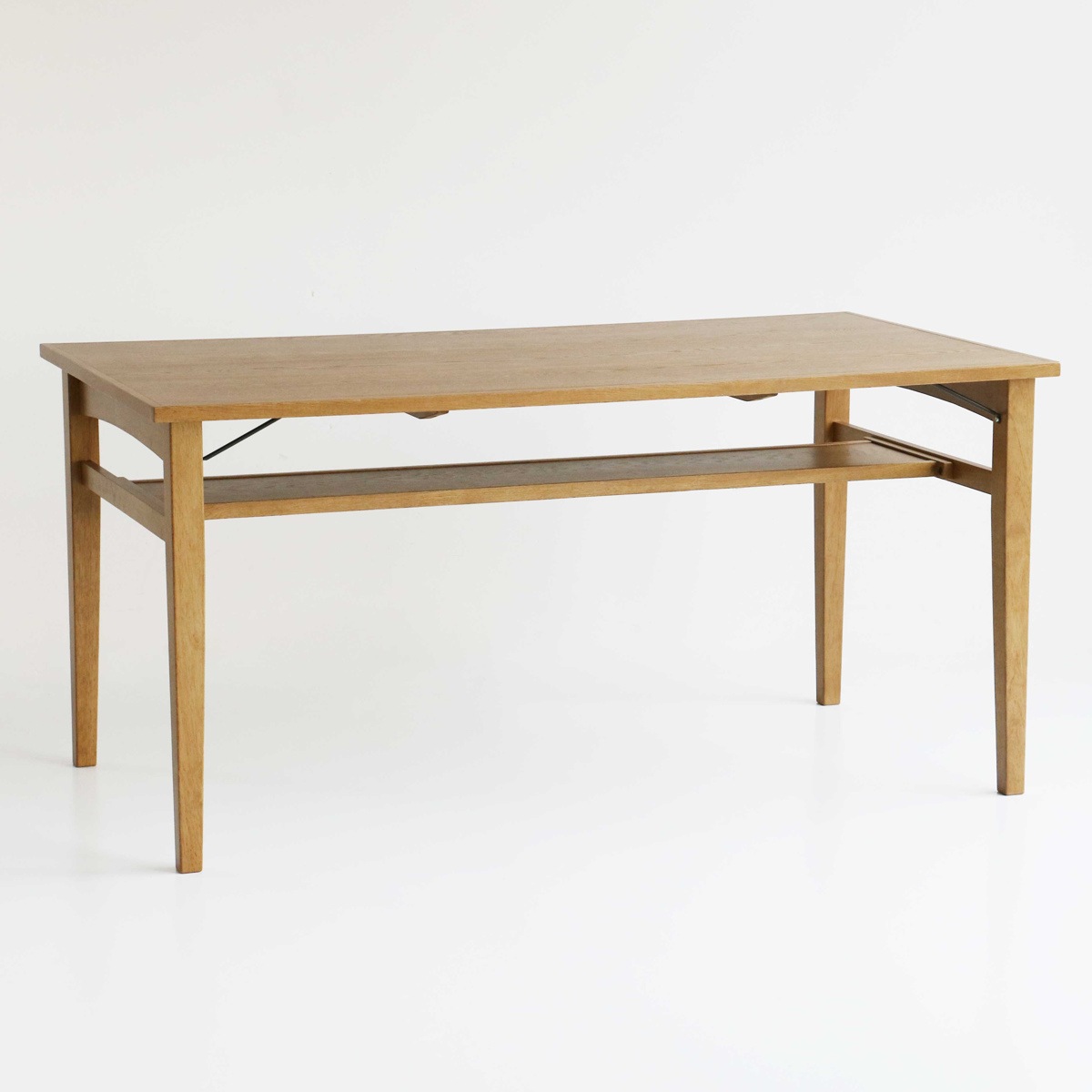 ダイニングテーブル 幅150cm ソフトヴィンテージ風 Rasic 4人掛け 食卓 ダイニング テーブル 四角 長方形 天然木 木製 北欧 ナチュラル シンプル 天板下収納