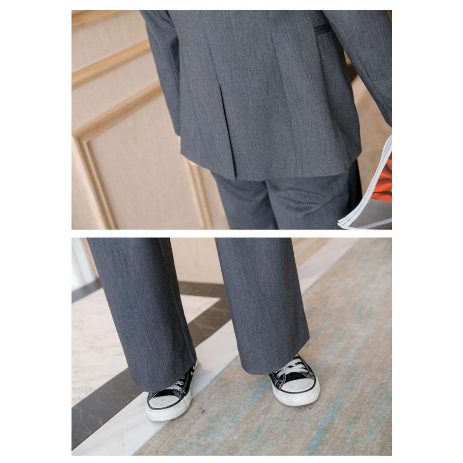 ビジネススーツ 卒業式 スーツ ワイドパンツ ゆったり おしゃれ 韓国風 入学式 ママスーツ 母 レディース パンツスーツ オフィス セットアップ