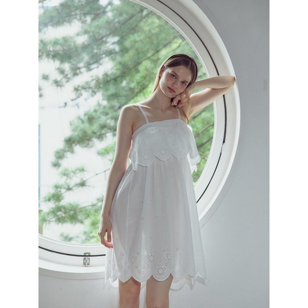 BALCONY [4534-BCUHO] [キャップ内蔵] モルディブトップワンピース Ivory