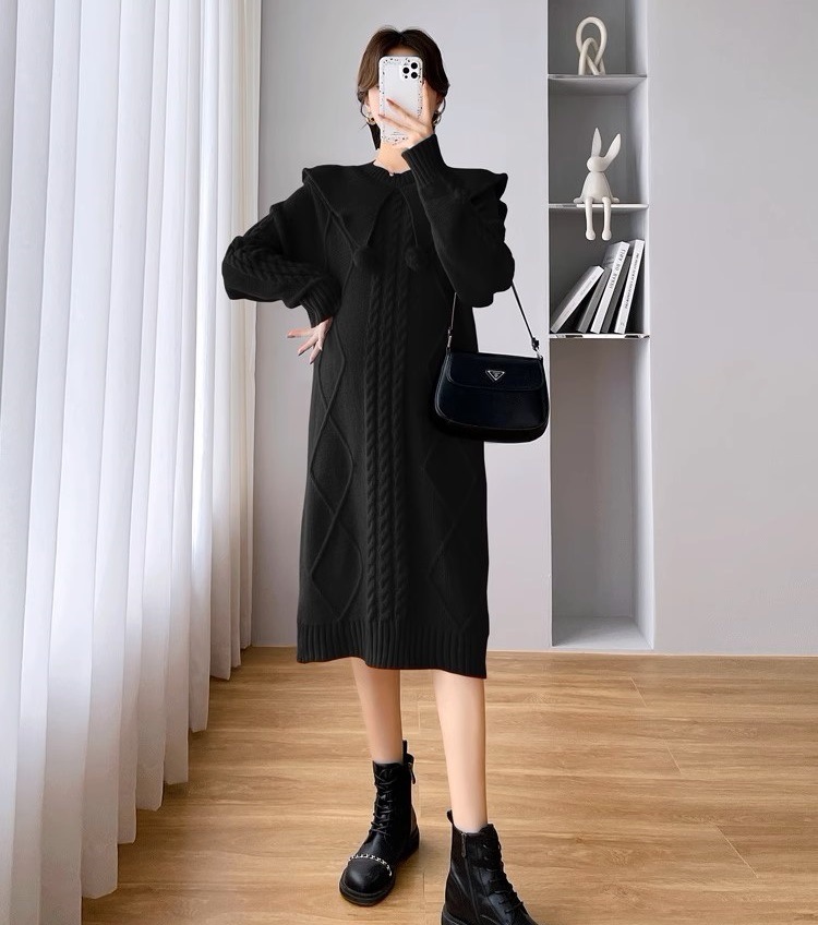 ワンピース マタニティ 全3色 授乳口付き ニット 襟付き ポンポン 長袖 ロング丈 クリスマスカラー レディース 大人可愛い ママコーデ ママファッション ママ服 マタニティウェア 人気 ワンピース マタニティ 全3色 授乳口付き ニット 襟付き ポンポン 長袖 ロング丈 クリスマスカラー レディース 大人可愛い ママコーデ ママファッション ママ服 マタニティウェア 人気