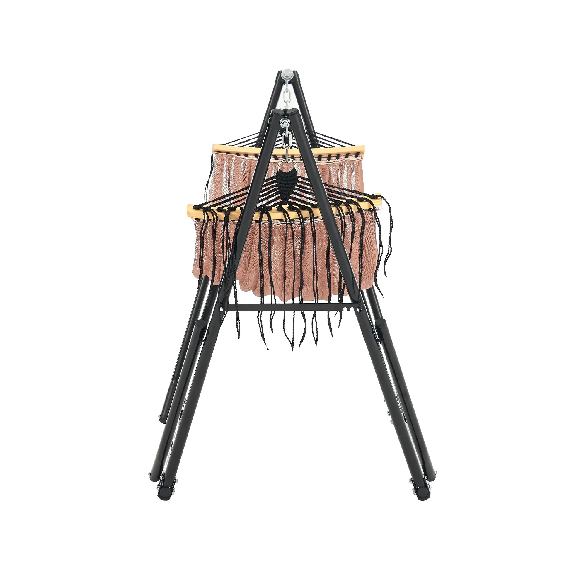 【日本国内出荷-3日で配達】ハンモック 自立式 ポータブルハンモック 専用ケース付き チェアー 室内 折りたたみ おしゃれ デザイン アウトドア 屋外 キャンプ ハンモックチェア スタンドDJYC67