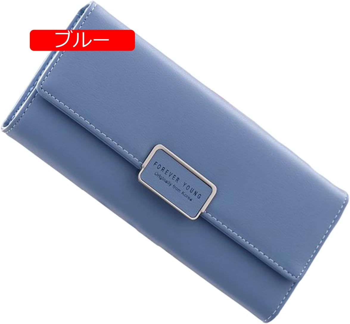 【20%OFFクーポン】三つ折り 長財布 レディース 大人 無地 英字柄 ファスナー ボタン 財布 大容量 カード レシートと小銭 スマホ入れ可 多機能 お手頃 使いやすい マチ付き コインケース 上