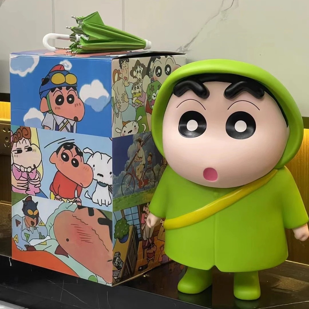特大レインコートしんちゃん人形 1:1 フィギュアトレンディーアニメ周辺屋外装飾品彼氏と彼女の誕生日に