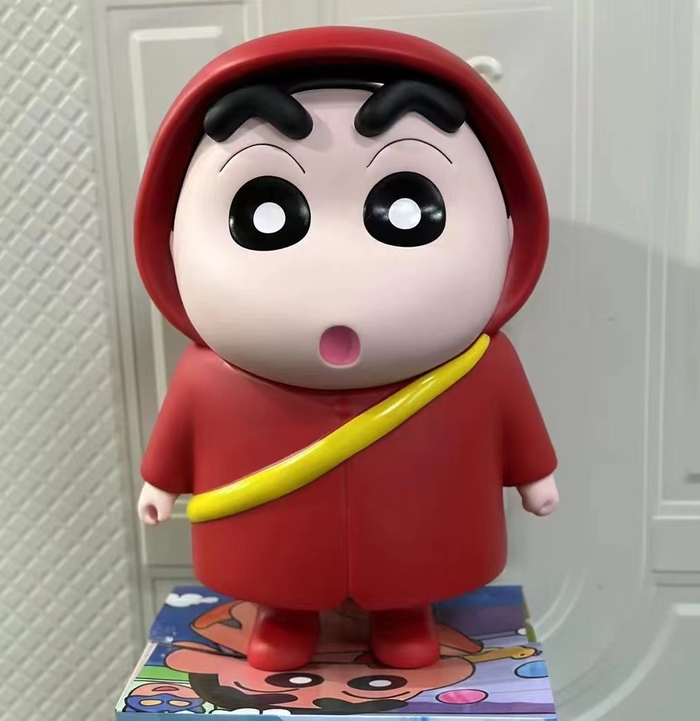 特大レインコートしんちゃん人形 1:1 フィギュアトレンディーアニメ周辺屋外装飾品彼氏と彼女の誕生日に