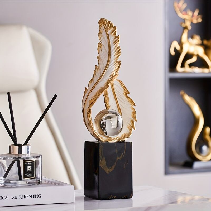オブジェ 羽根 シンプル モダン クリエイティブ 置物 オーナメント おしゃれ かわいい インテリア プレゼント ゴールド 白 ホワイト 4-7 オブジェ 羽根 シンプル モダン クリエイティブ 置物 オーナメント おしゃれ かわいい インテリア プレゼント ゴールド 白 ホワイト 4-7