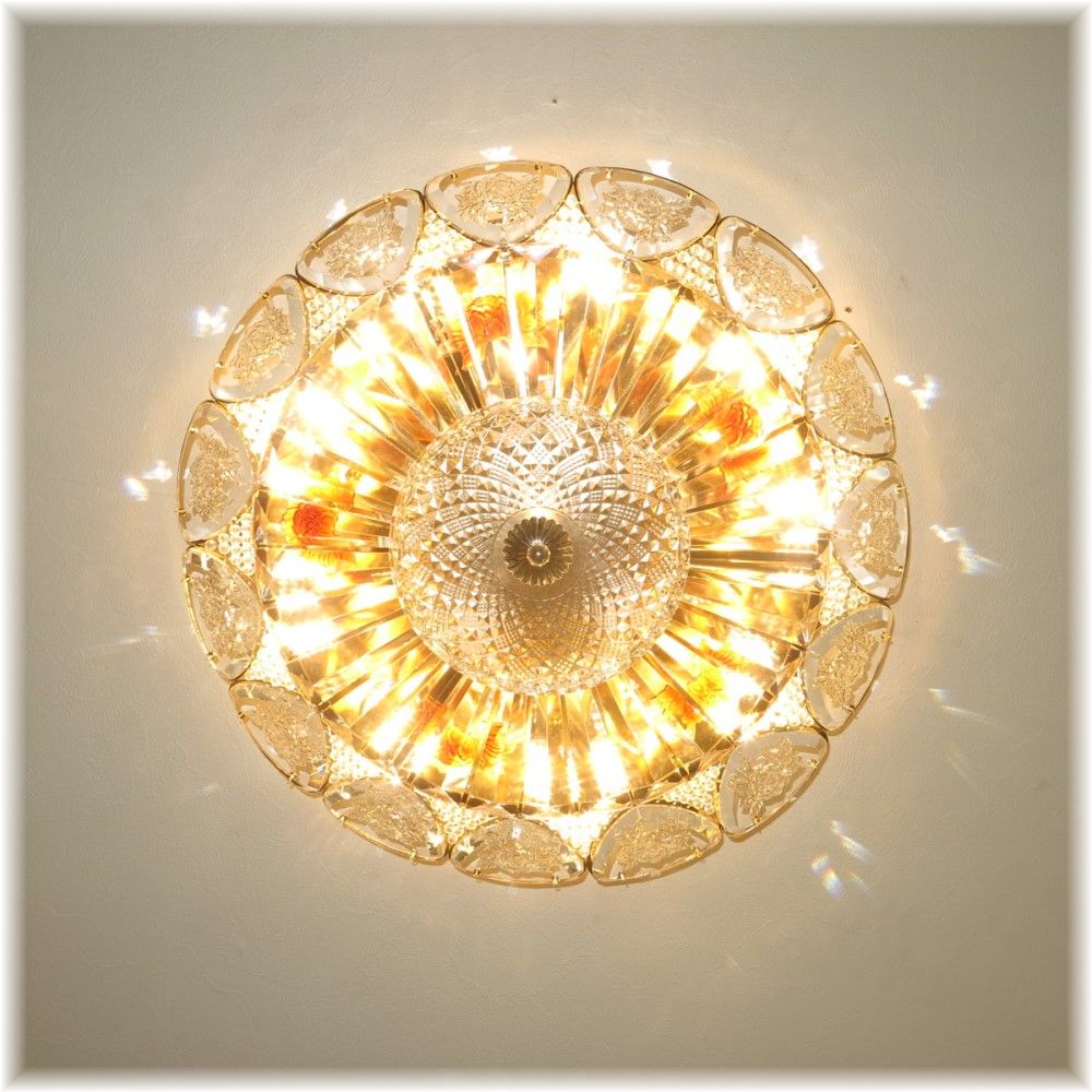 【LED付き！】新品 超豪華！ 綺麗なデザイン リモコン付き LED クリスタル シャンデリア