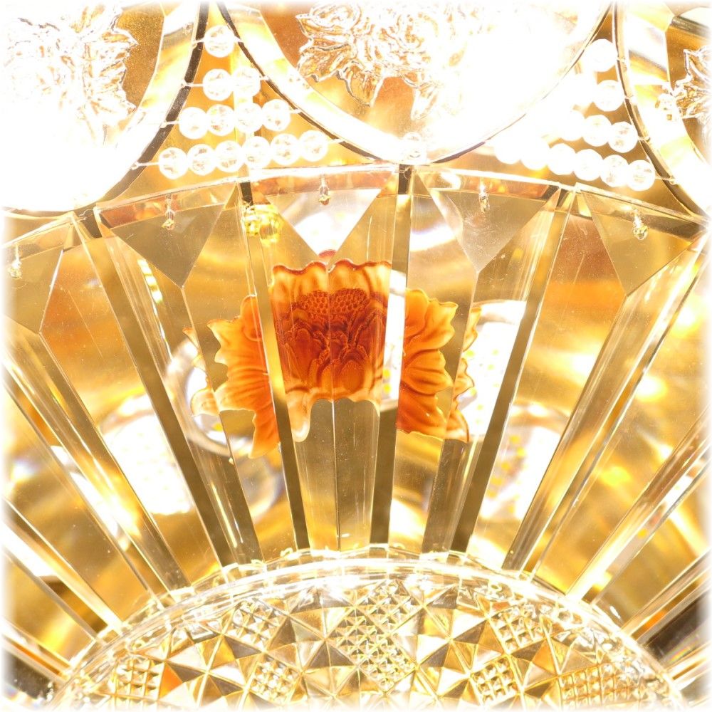 【LED付き！】新品 超豪華！ 綺麗なデザイン リモコン付き LED クリスタル シャンデリア