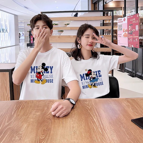 Qoo10] ディズニー 2025夏新入荷 Tシャツ ミッキー ペ