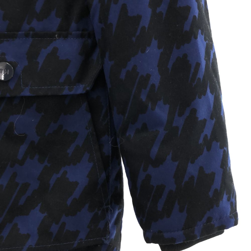 総柄 長袖 フェイクファー 中綿ジャケット S ブルー系 レディース 総柄 長袖 フェイクファー 中綿ジャケット S ブルー系 レディース