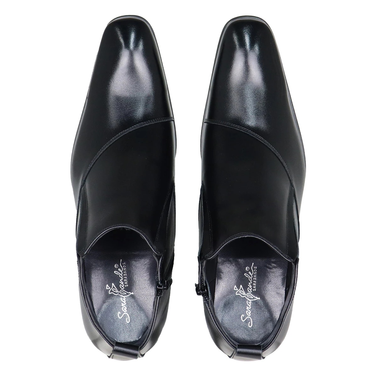 ビジネスシューズ ハイカット 本革 日本製 メンズ 革靴 サイドジップ ブーツ ショートブーツ レザー スエード プレーントゥ カジュアル 紳士靴 紐靴 7777 スリッポン 黒 ブラック