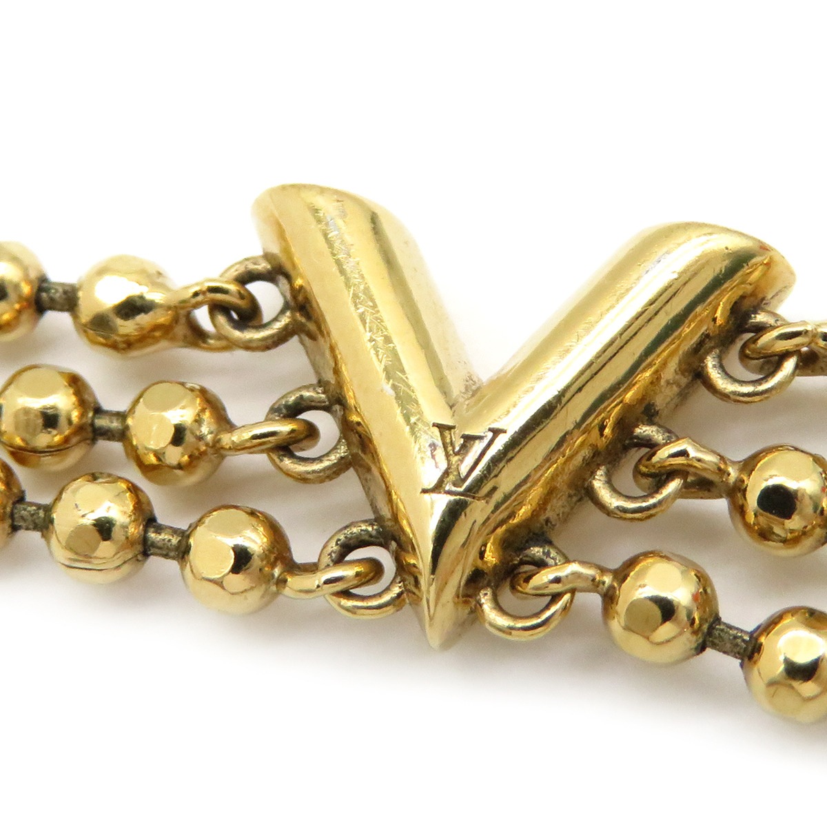 ルイヴィトン LOUIS VUITTON ブレスレット ブラスレ エセンシャル V スキン GP ゴールド M00636 VA1292 【保存袋】【中古】 ルイヴィトン LOUIS VUITTON ブレスレット ブラスレ エセンシャル V スキン GP ゴールド M00636 VA1292 【保存袋】【中古】