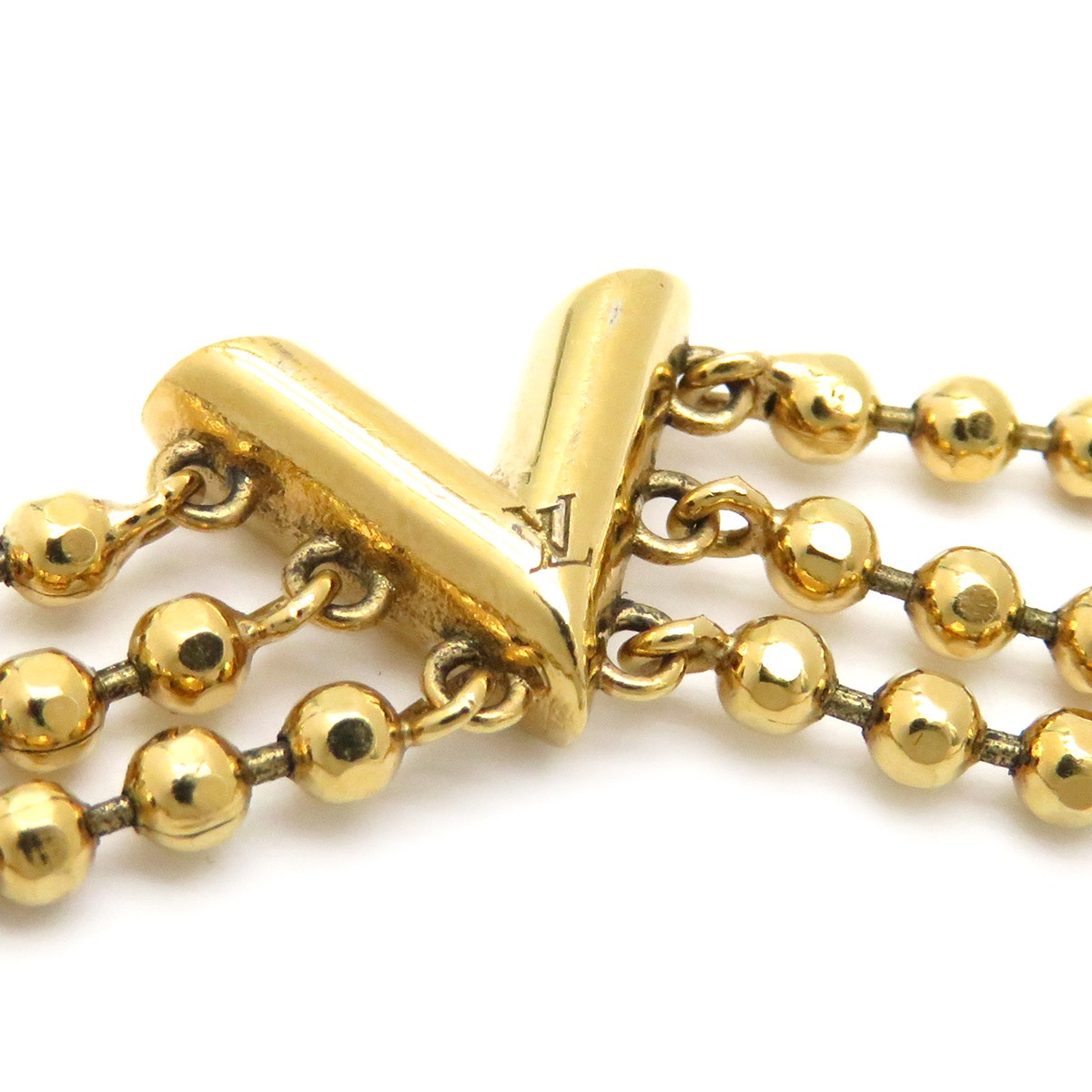 ルイヴィトン LOUIS VUITTON ブレスレット ブラスレ エセンシャル V スキン GP ゴールド M00636 VA1292 【保存袋】【中古】 ルイヴィトン LOUIS VUITTON ブレスレット ブラスレ エセンシャル V スキン GP ゴールド M00636 VA1292 【保存袋】【中古】