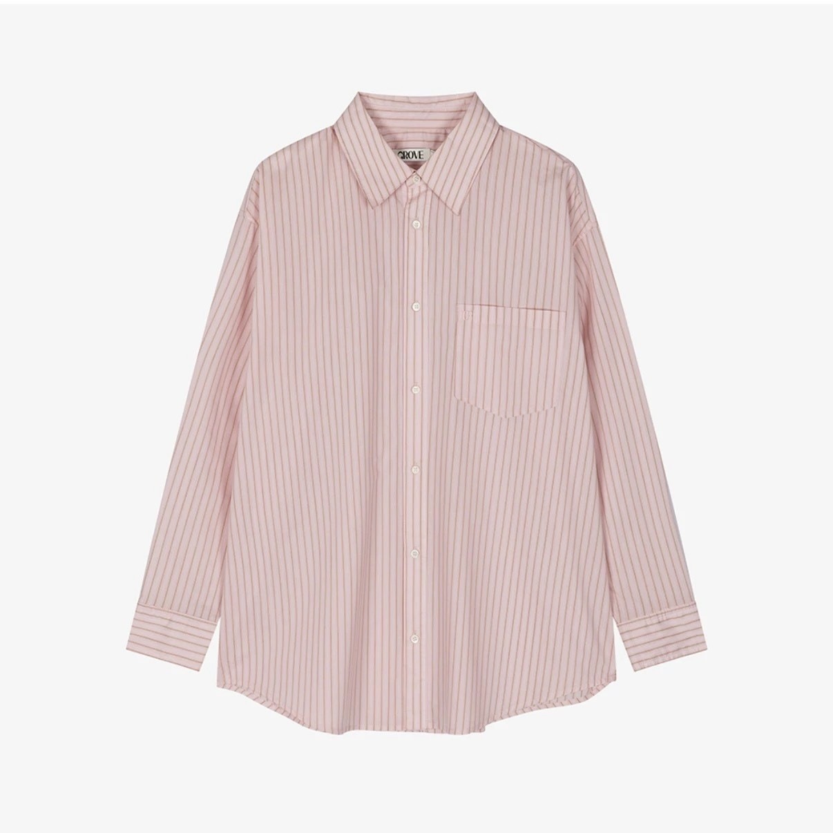 韓国新作 優しい雰囲気で年齢を感じさせない ベーシックで万能搭配 韓風アカデミックスタイル カラーブロックストライプ ボタンダウンシャツ レディース 韓国新作 優しい雰囲気で年齢を感じさせない ベーシックで万能搭配 韓風アカデミックスタイル カラーブロックストライプ ボタンダウンシャツ レディース