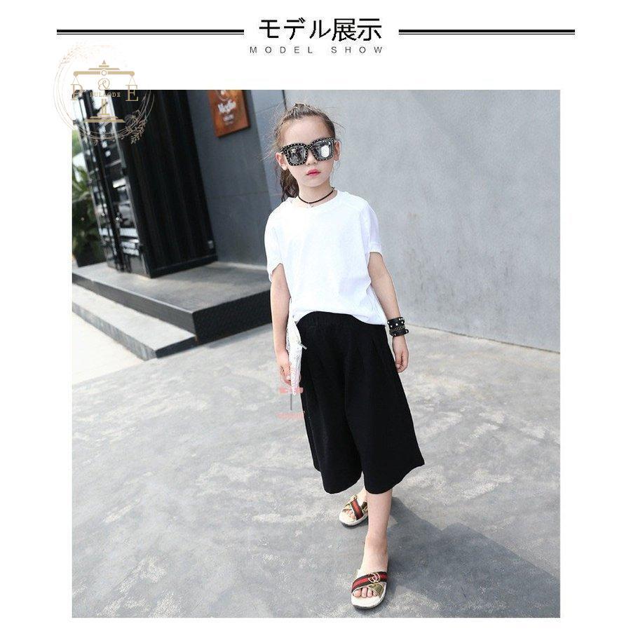 子供服 女の子 韓国 セットアップ キッズ 夏 2点セット 子ども服 Tシャツ +パンツ 半袖 カットソー 大人っぽい カジュアル ナチュラル ガール 女児 おしゃれ