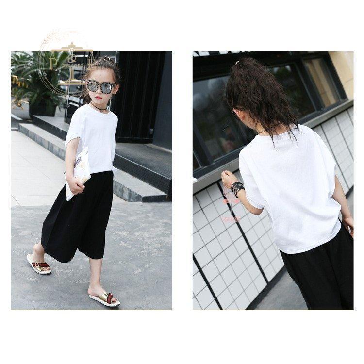 子供服 女の子 韓国 セットアップ キッズ 夏 2点セット 子ども服 Tシャツ +パンツ 半袖 カットソー 大人っぽい カジュアル ナチュラル ガール 女児 おしゃれ