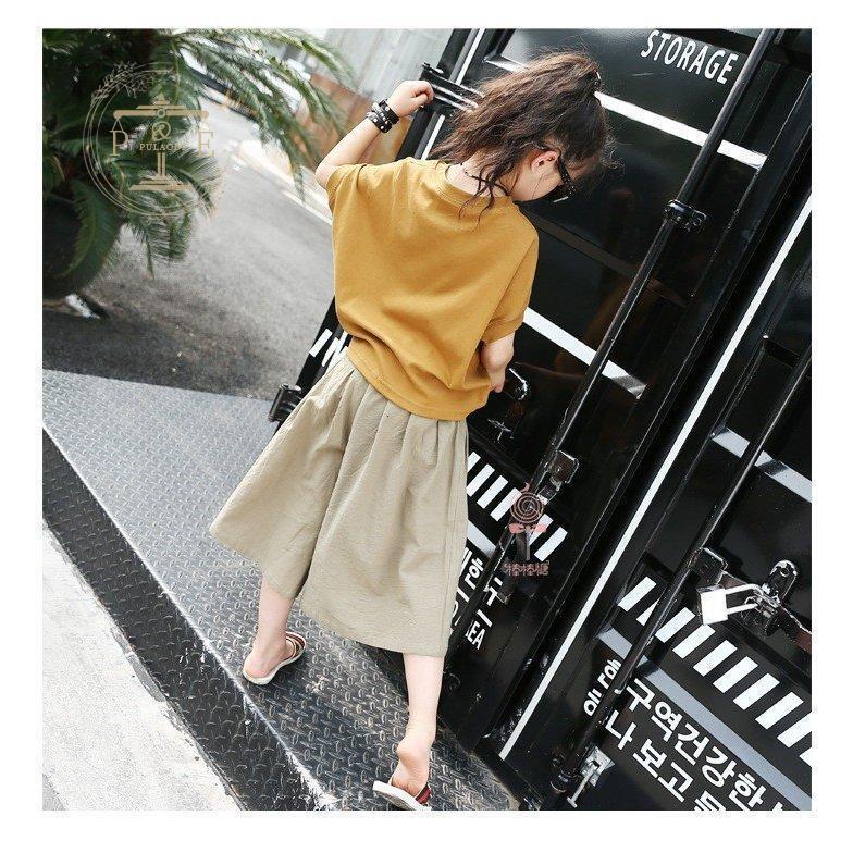 子供服 女の子 韓国 セットアップ キッズ 夏 2点セット 子ども服 Tシャツ +パンツ 半袖 カットソー 大人っぽい カジュアル ナチュラル ガール 女児 おしゃれ