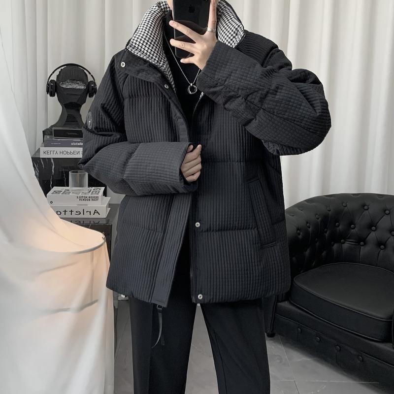 2025INS大人気 新作 新しい 厚手 メンズ ショート丈 洋風 ゆったり ダウンコート 高級感 かっこいい 保温 中綿ジャケット