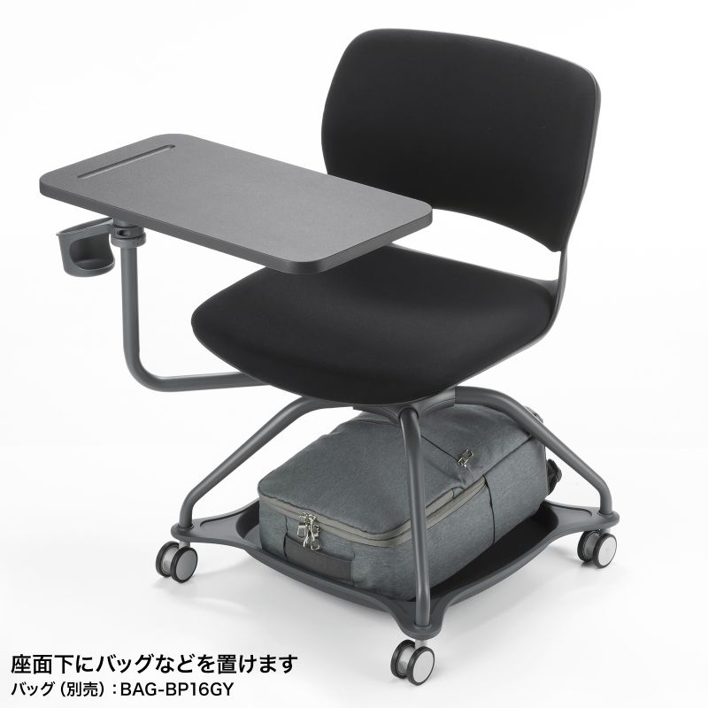 SNC-T165BK （ブラック） ミーティングチェア　テーブル付き