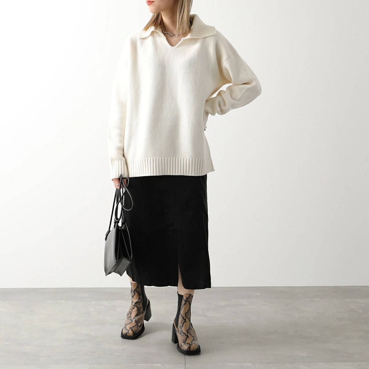 GANNI ガニー ショートブーツ S1894 4898 レディース レザー