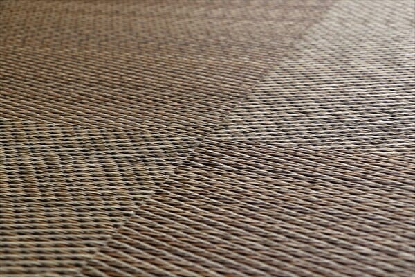 い草 カーペット ござ 江戸間3畳 約174x261cm ブラウン 防炎 抗菌 防臭 市松柄