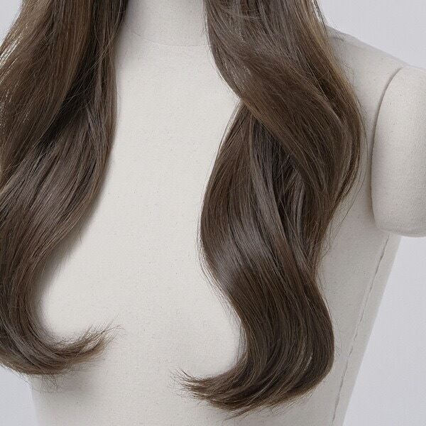 ピンクエイジ 手植えフルウィッグ レイヤードルーズCカールパーマ