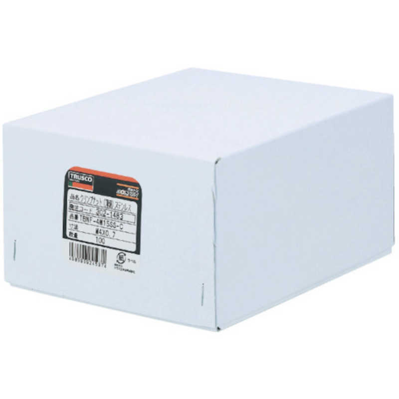 トラスコ中山　クリンプナット平頭アルミ 板厚2.5 M8X1.25 500入　TBN8M25AC