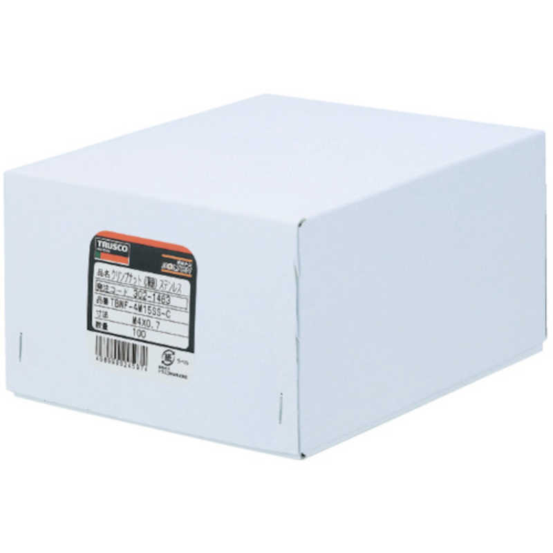 トラスコ中山　クリンプナット平頭アルミ 板厚2.5 M8X1.25 500入　TBN8M25AC